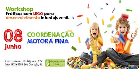 Imagem principal do evento Workshop LEGOTERAPIA: Coordenação motora fina