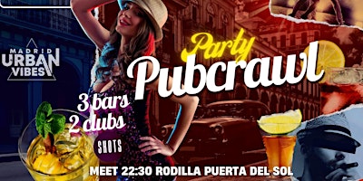 Primaire afbeelding van Pubcrawl & Party Madrid - Make new friends