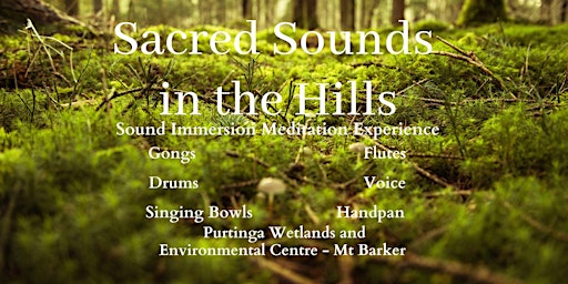 Imagen principal de (11 Spaces left) - Sacred Sounds In The Hills - Sound Journey (1pm Session)