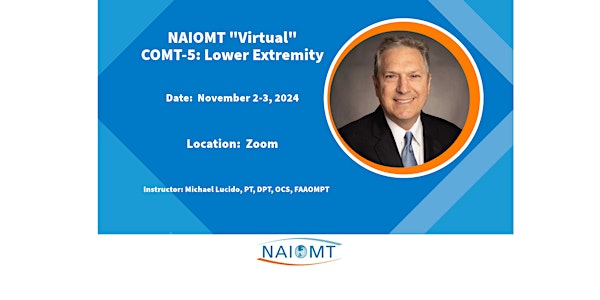 NAIOMT Virtual COMT-5: Lower Extremity [Central Time Zone]2024