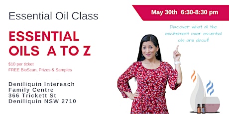 Deniliquin Essential Oils A-Z Workshop primary image