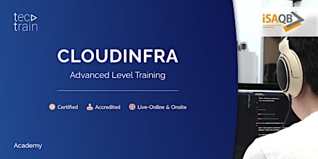 Primaire afbeelding van iSAQB CLOUDINFRA - Advanced Level Training 17-19 Apr 2024 in München