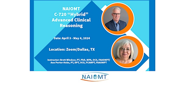 NAIOMT C-720 "Virtual" Adv Clinical Reasoning [Zoom]2024