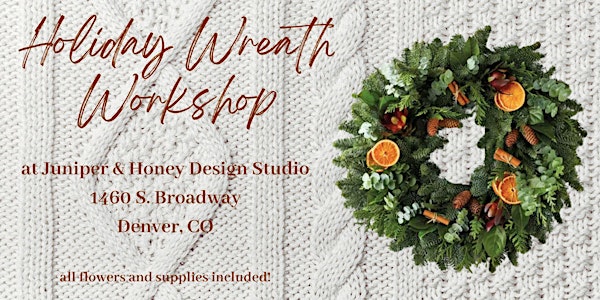 Holiday Wreath Making Class