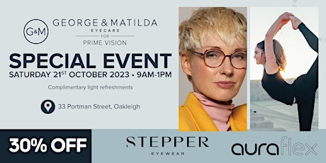 Image principale de Stepper & Auraflex Eyewear VIP Event