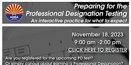 Preparing for the Professional Designation Testing primary image