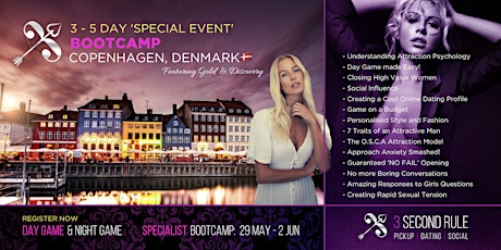 DENMARK: Special: Day Game & Night 'Game' Int-Adv Bootcamp primary image
