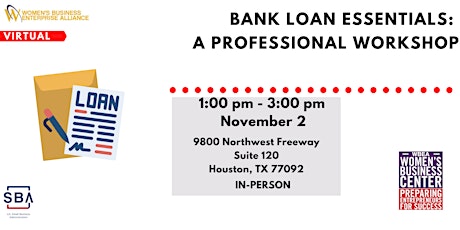Bank Loan Essentials:  A Professional Workshop primary image