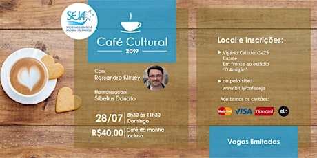 Imagem principal do evento Café Cultural com Rossandro Klinjey 2018