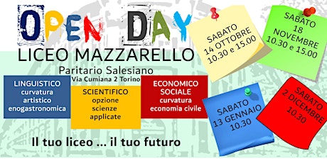 Immagine principale di Open day Liceo Mazzarello Torino 