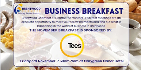 Imagen principal de November 2023 Brentwood Chamber of Commerce Business Breakfast