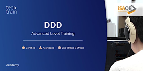 Imagen principal de iSAQB DDD - Domain Driven Design Training 23-25 Apr 2024 in Zürich