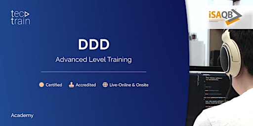 iSAQB DDD - Domain Driven Design Training 26-28 Nov 2024 / Live-Online  primärbild
