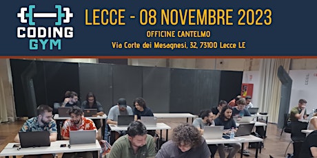 Image principale de Coding Gym Lecce - Novembre 2023