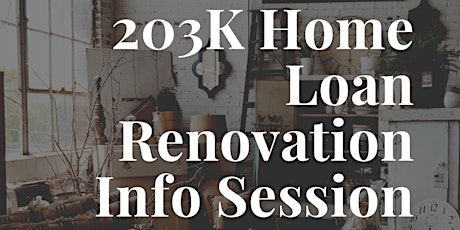 203K Home Renovation Workshop, June 1st primary image