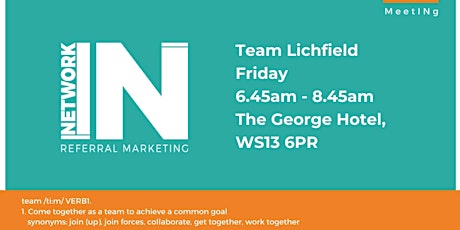 NetworkIN Team Lichfield Fortnightly Meeting