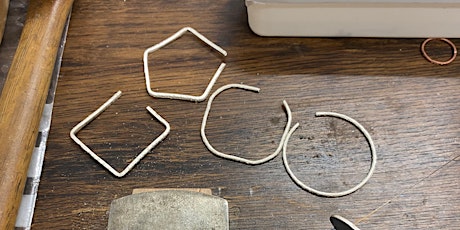 Silver hoop earring workshop