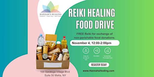Reiki Healing and Food Drive Event primary image