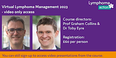 2023 Virtual lymphoma management course - video recordings primary image