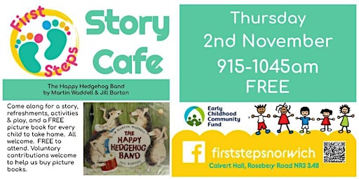 First Steps does Story Cafe - The Happy Hedgehog Band primary image