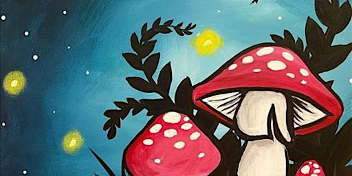 Mushrooms at Night - Paint and Sip by Classpop!™ primary image