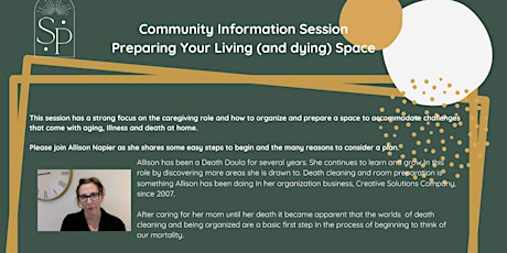 Preparing Your Living (and Dying) Space - Community Information Session primary image