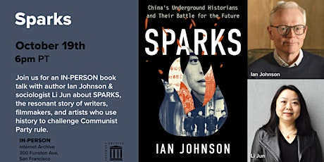 Book Talk: Sparks by Ian Johnson primary image