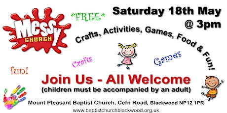 Messy Church, Blackwood - May 18th 2019 primary image