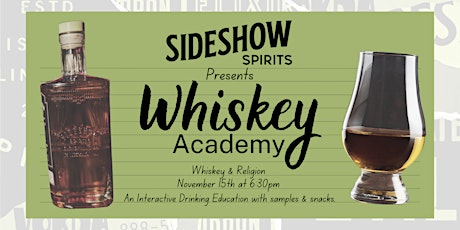 Whiskey Academy: Class IV - Whiskey & Religion primary image