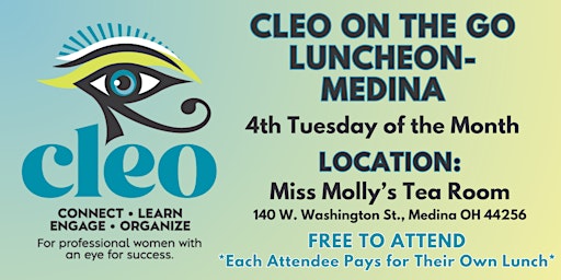 CLEO on the Go Luncheons - Medina primary image