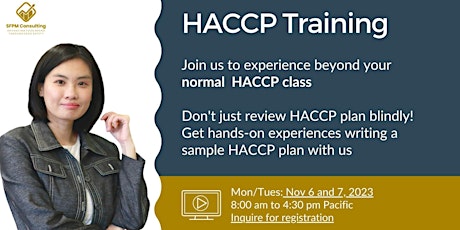 Virtual Instructor Led HACCP Training primary image