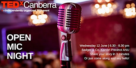 2019 TEDxCanberra Open Mic Night primary image