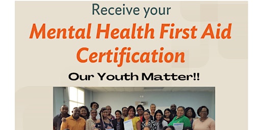 Imagen principal de YOUTH Mental Health First Aid Certification Training