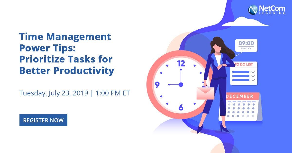 Webinar - Time Management Power Tips: Prioritize Tasks for Better Productivity