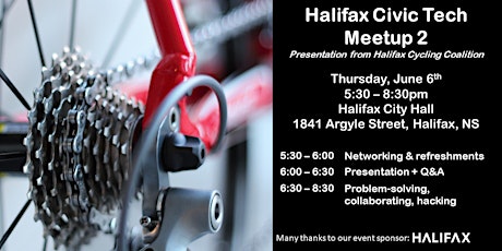 Halifax Civic Tech Meetup 2 - Bike Week Event primary image