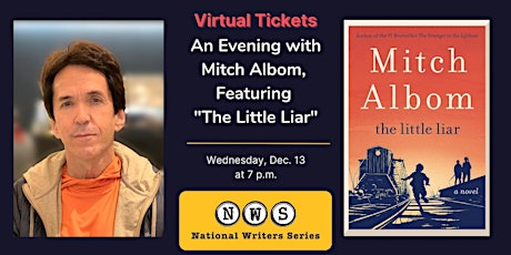 Virtual Tickets to Mitch Albom, featuring "The Little Liar" primary image