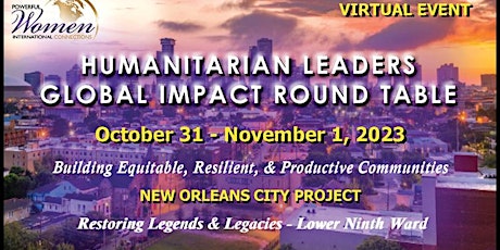 Hauptbild für PWIC GLOBAL IMPACT ROUND TABLE - New Orleans City Project