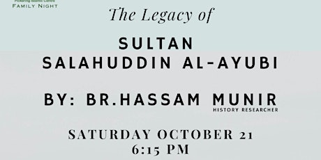 Primaire afbeelding van Family Night - The Legacy of Sultan Salahuddin