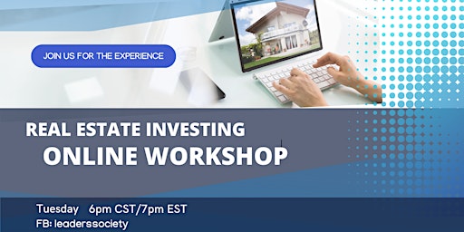 Image principale de Real Estate Investing Online Workshop-Chicago