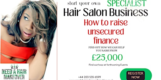 How to Raise £25k towards Specialist Salon Franchise Glasgow primary image