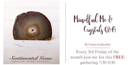 Mindful Me and Crystals Q&A - FREE Drop-In  primary image