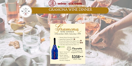 Hauptbild für Gramona Wine Dinner at Fleurette