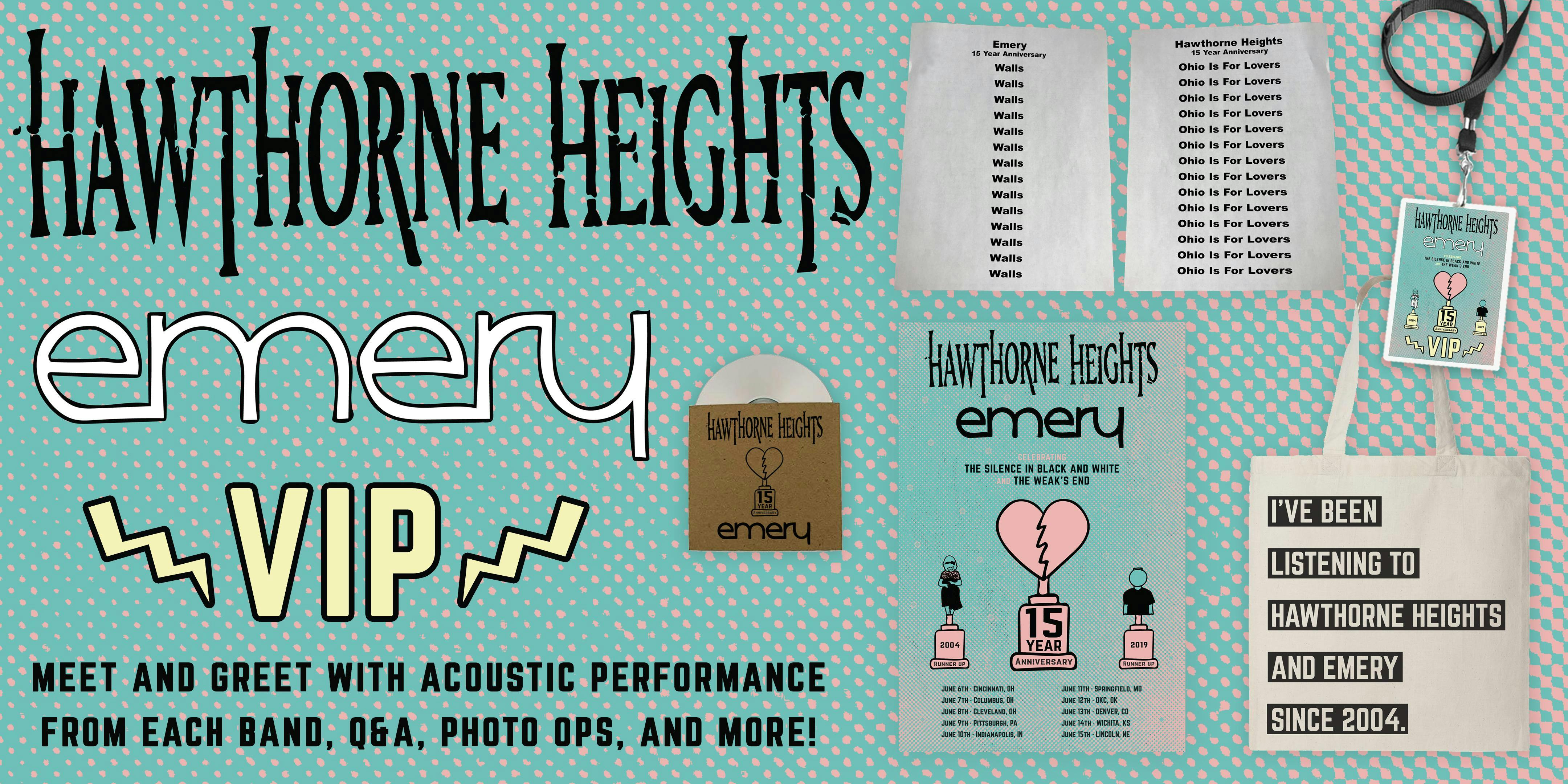 Hawthorne Heights and Emery @ Los Angeles VIP Upgrade