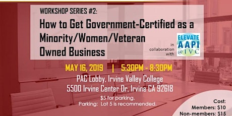 Get business from government entities! Get certified as a minority, woman, or veteran-owned business primary image