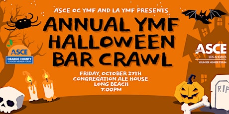 Imagen principal de ASCE OC YMF Halloween Costume Bar Crawl 2023