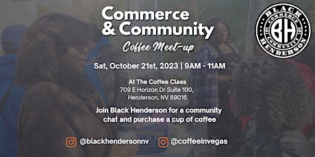 Black Henderson Commerce & Community Coffee Meet-Up primary image