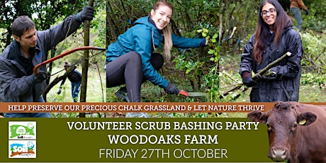 Woodaoks Farm Scrub Bashing Volunteer Party -  Friday 27th October primary image