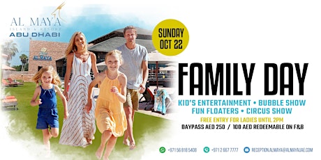 Sunday, Family Day - Al Maya Island & Resort primary image
