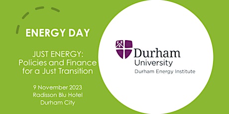 ENERGY DAY - Just Energy: Policies and Finance for a Just Transition primary image