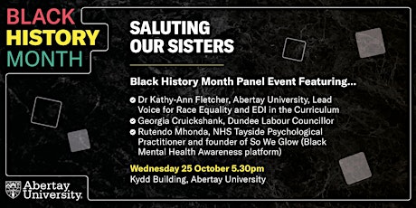 Image principale de Saluting Our Sisters: Black History Month Panel Event